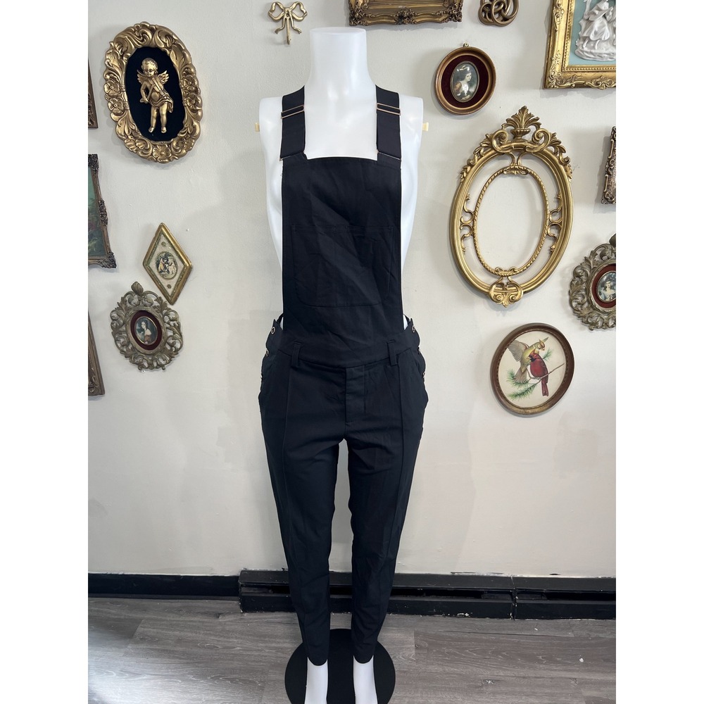Kit and Ace Black Utility Overalls Adjustable Straps Size 30